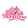Prinsessen uitnodigingen in de vorm van een prachtig kroontje! 7 stuks