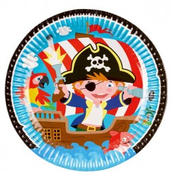 Piraten borden 8 stuks