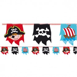 Piraten vlaggenlijn 4 meter