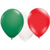 Ballonnen groen-wit-rood 10 stuks