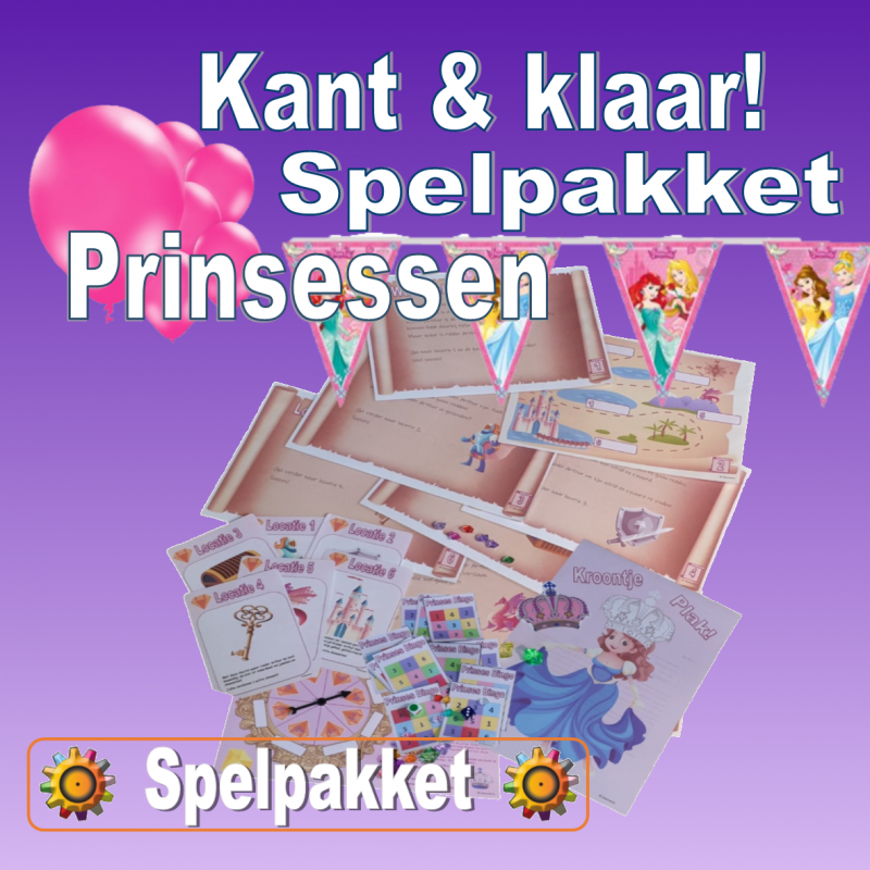 mobiel ten tweede Afscheiden Spelletjes in prinsessen thema!